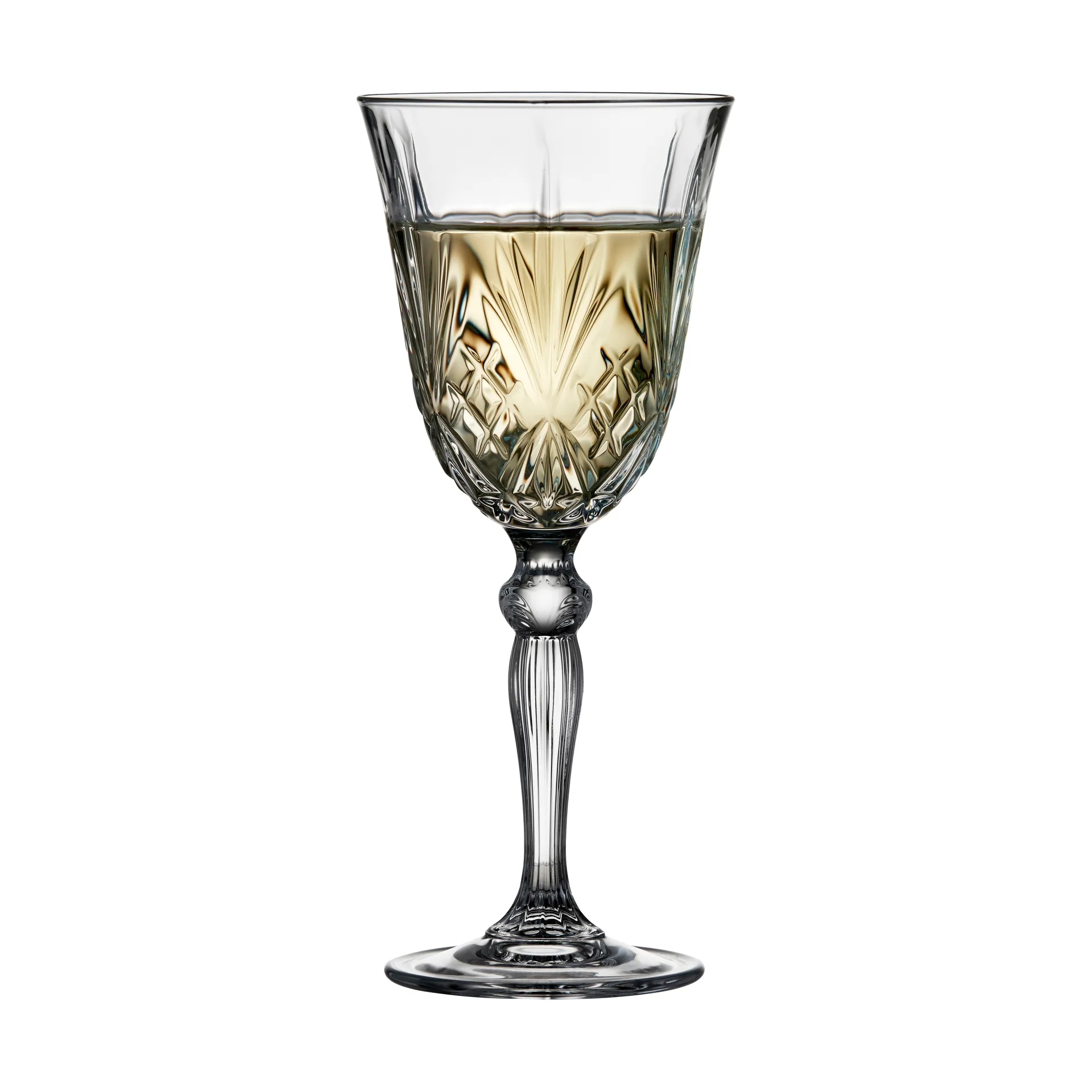 Melodia valkoviinilasi 21 cl 4-pakkaus, Kristalli Lyngby Glas