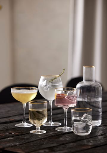 Palermo Gold -cocktaillasi 31,5 cl 4-pakka - Kirkas-kulta - Lyngby Glas