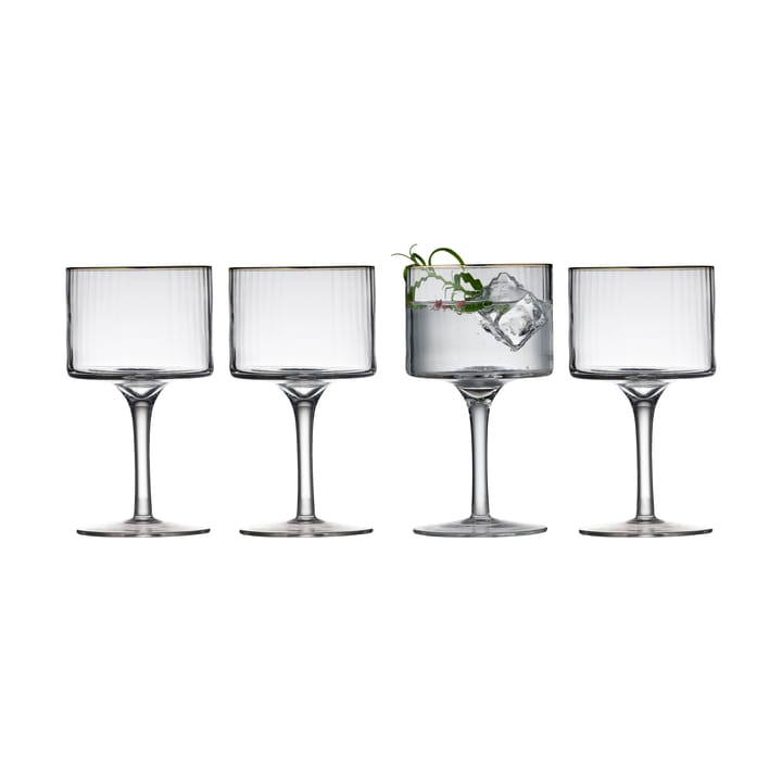Palermo Gold gin & tonic -lasi 32 cl 4-pakkaus - Kirkas-kulta - Lyngby Glas