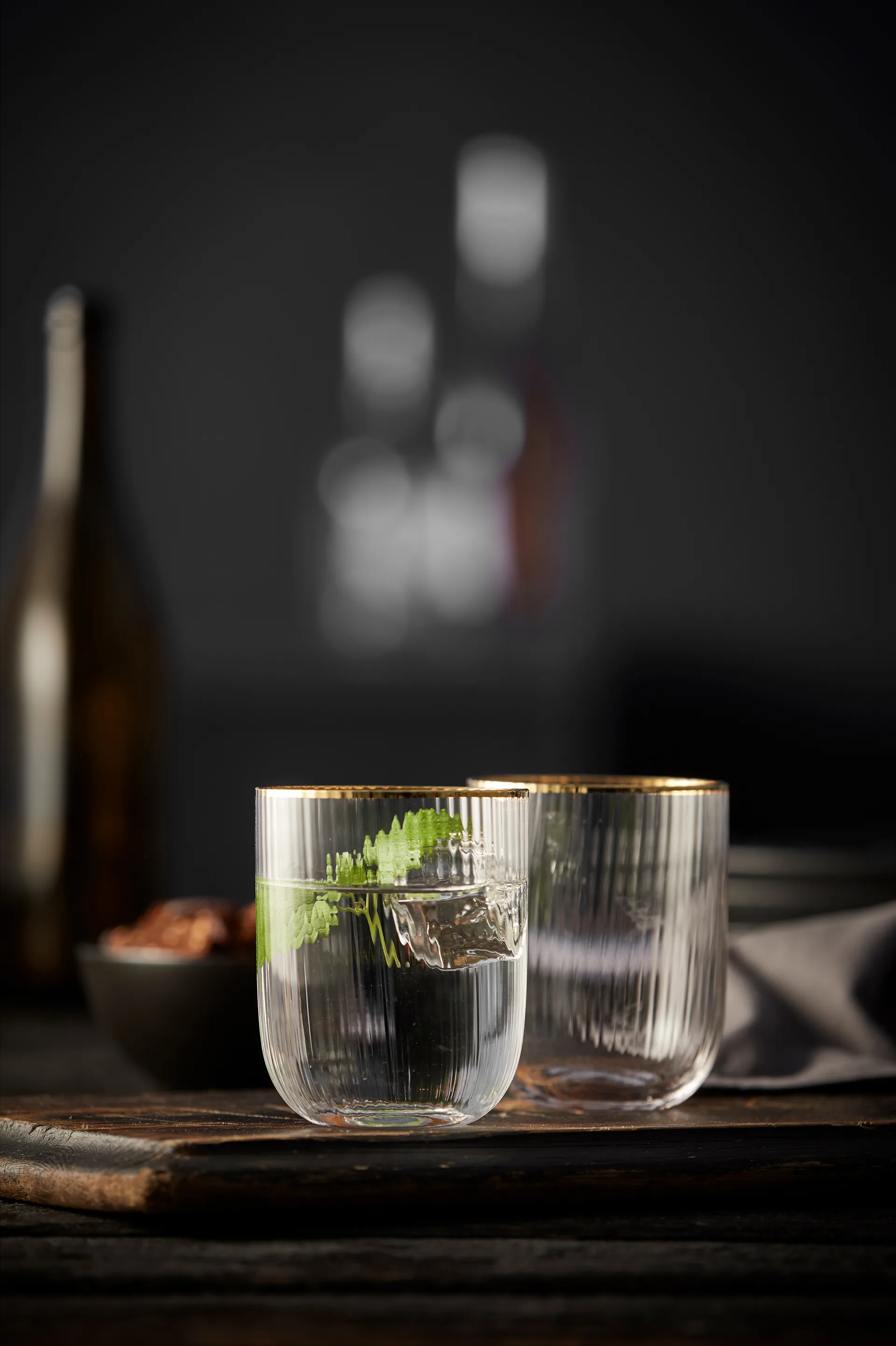 Palermo Gold tumbler-lasi 35 cl 4-pakkaus, Kirkas-kulta Lyngby Glas
