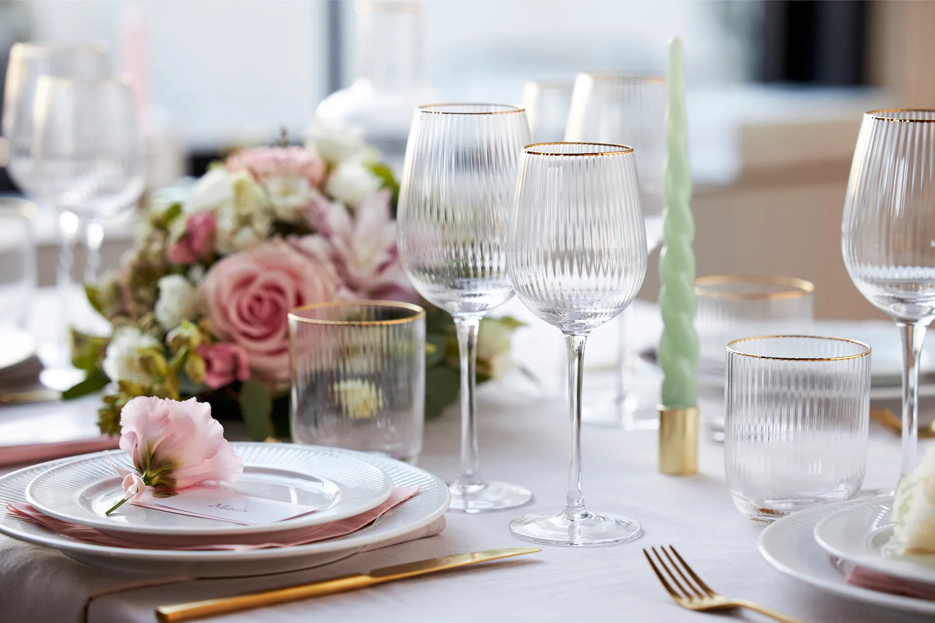 Palermo Gold tumbler-lasi 35 cl 4-pakkaus, Kirkas-kulta Lyngby Glas