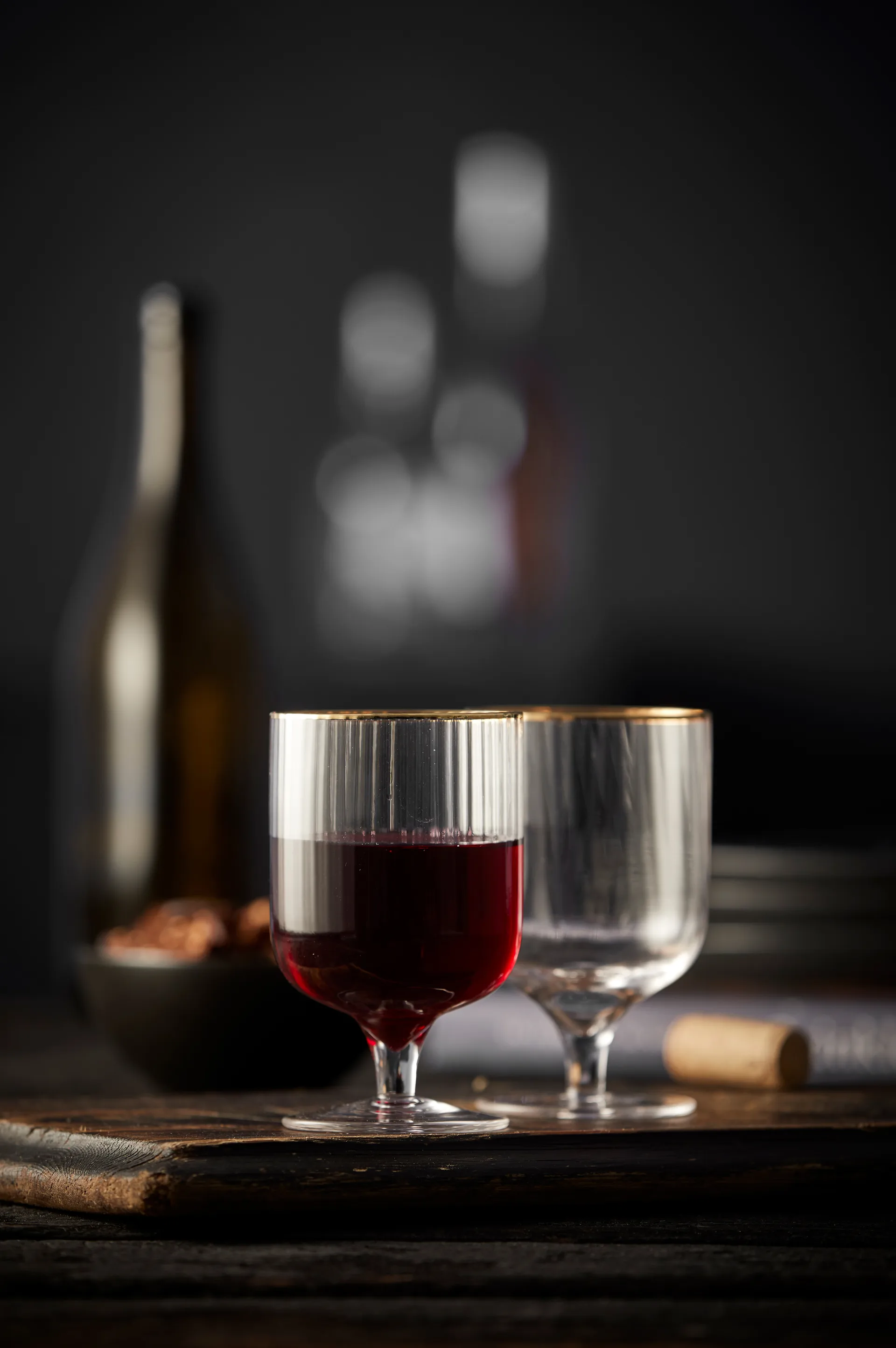 Palermo Gold -viinilasi 30 cl 4-pakkaus, Kirkas-kulta Lyngby Glas