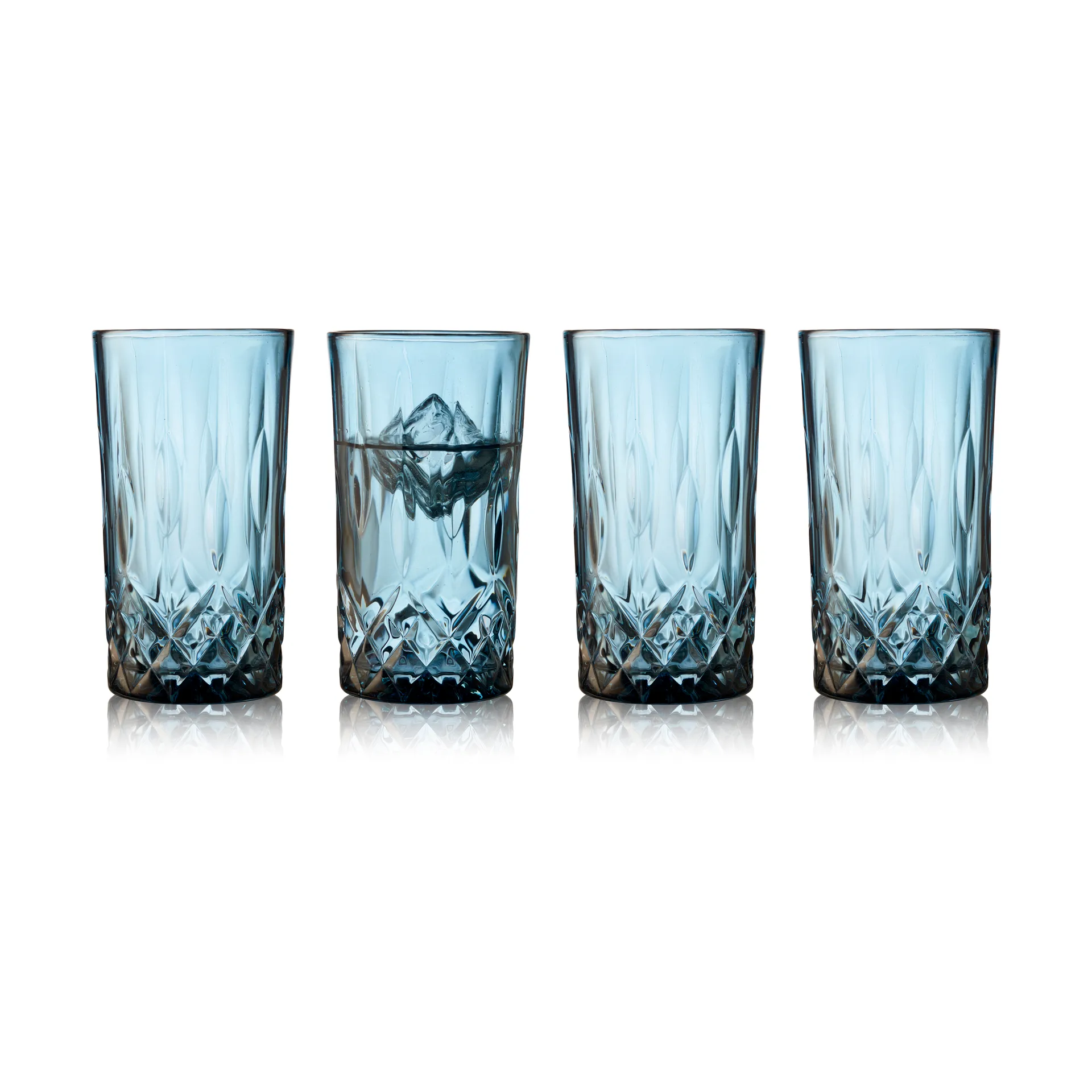 Sorrento highball lasi 38 cl 4-pakkaus, Blue Lyngby Glas