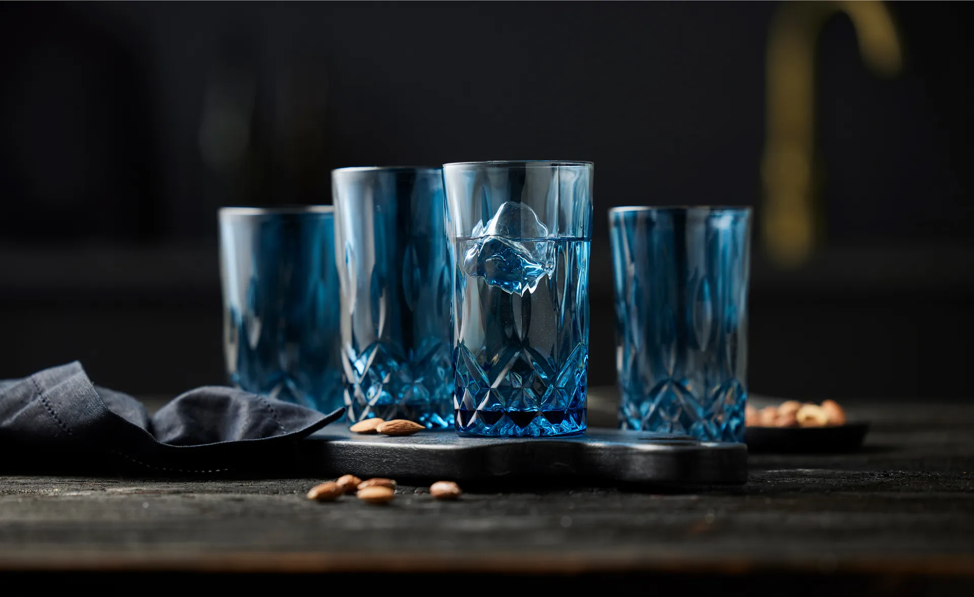 Sorrento highball lasi 38 cl 4-pakkaus, Blue Lyngby Glas