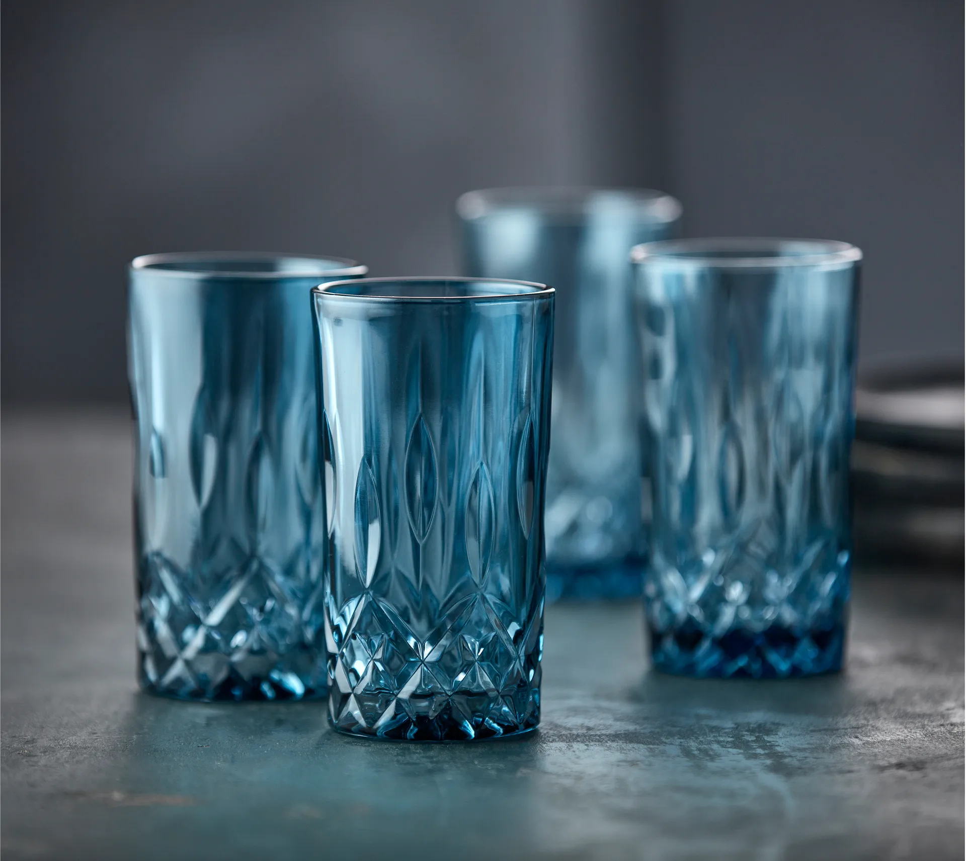 Sorrento highball lasi 38 cl 4-pakkaus, Blue Lyngby Glas