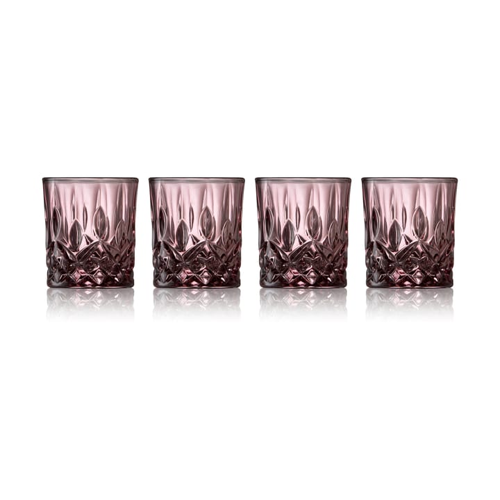 Sorrento shottilasit 4 cl 4 kpl - Pink - Lyngby Glas