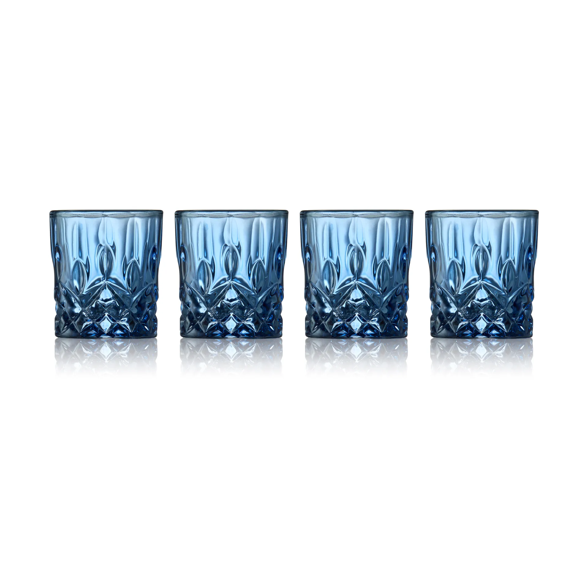 Sorrento shottilasit 4 cl 4 kpl, Sininen Lyngby Glas