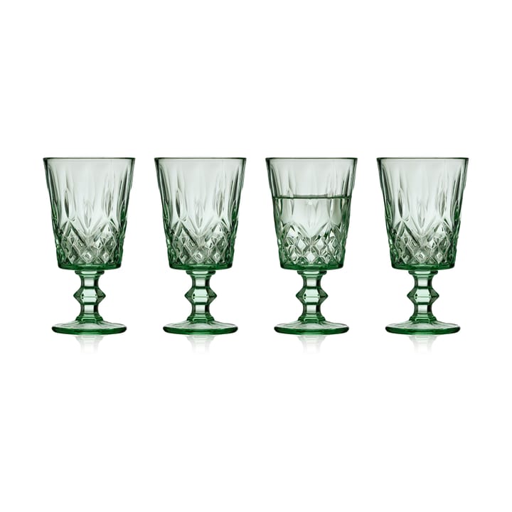 Sorrento viinilasi 29 cl 4-pakkaus - Vihreä - Lyngby Glas