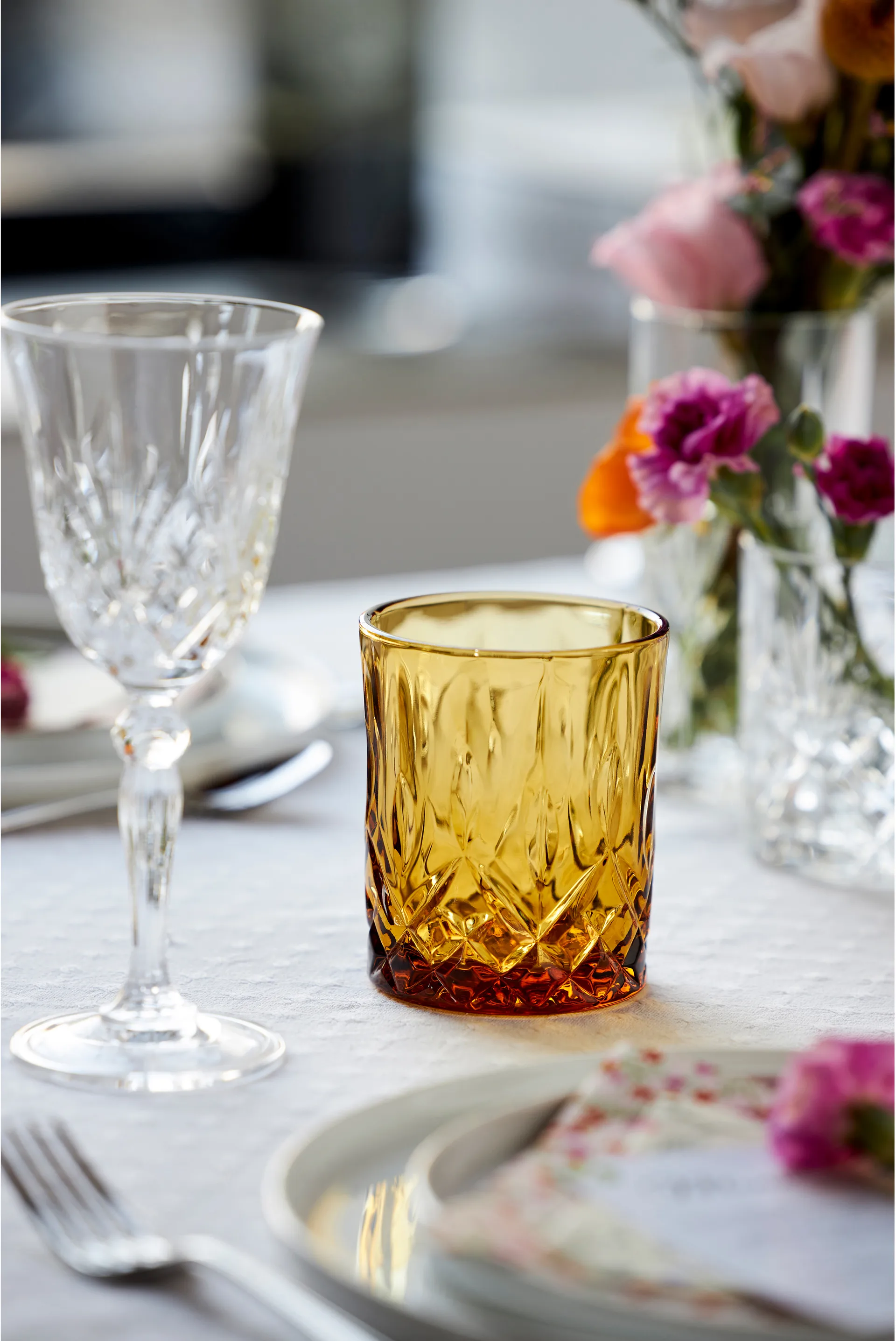 Sorrento viskilasi 32 cl 4-pakkaus, Blue Lyngby Glas