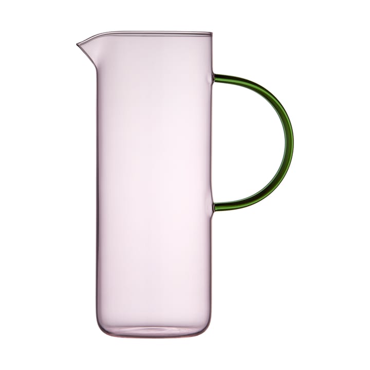 Torino lasikannu 1,1 l, Pink-green Lyngby Glas