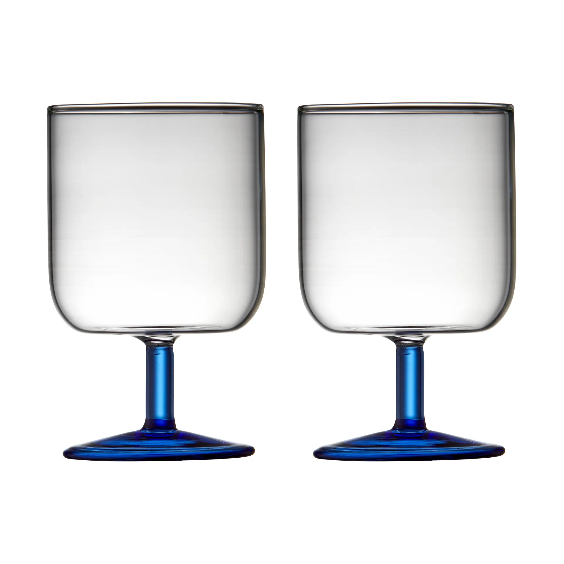 Torino viinilasi 30 cl 2-pakkaus, Clear-blue Lyngby Glas