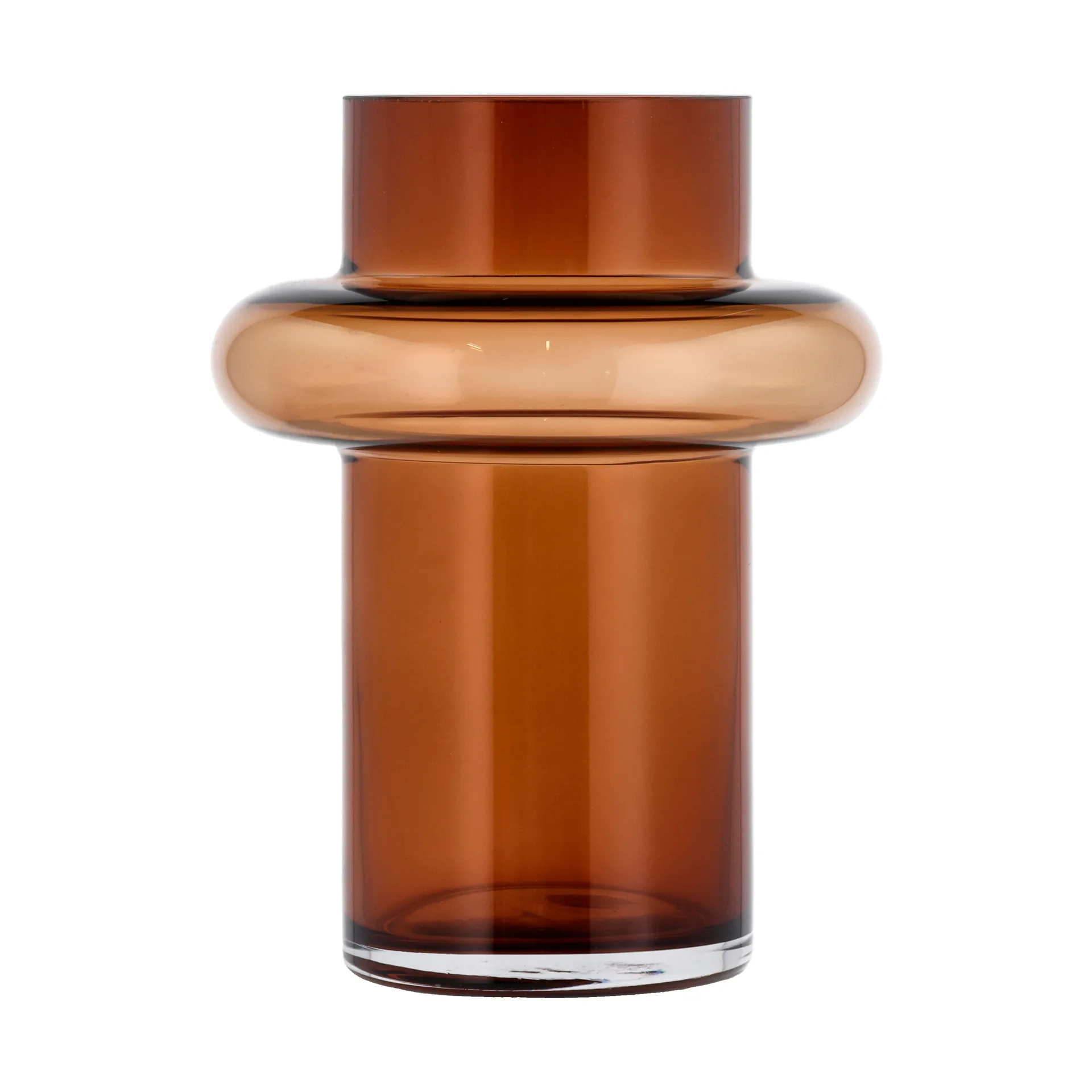 Tube maljakko lasi 20 cm, Amber Lyngby Glas