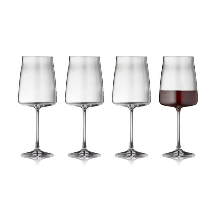 Zero punaviinilasi 54 cl 4-pakkaus - Kristalli - Lyngby Glas