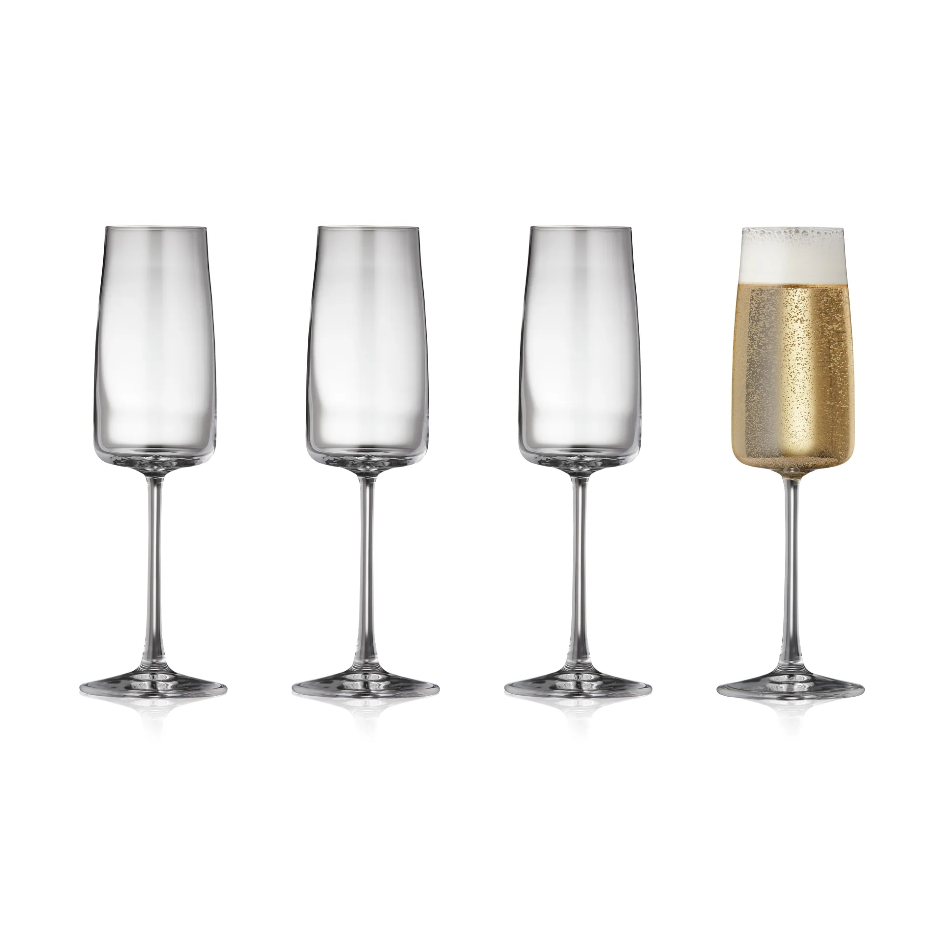 Zero samppanjalasi 30 cl 4-pakkaus, Kristalli Lyngby Glas
