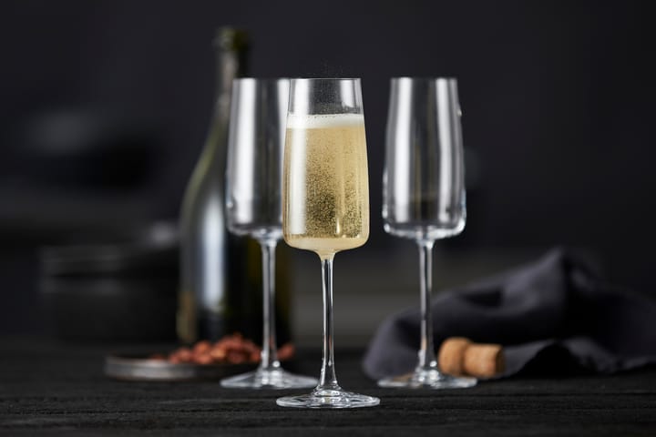 Zero samppanjalasi 30 cl 4-pakkaus, Kristalli Lyngby Glas