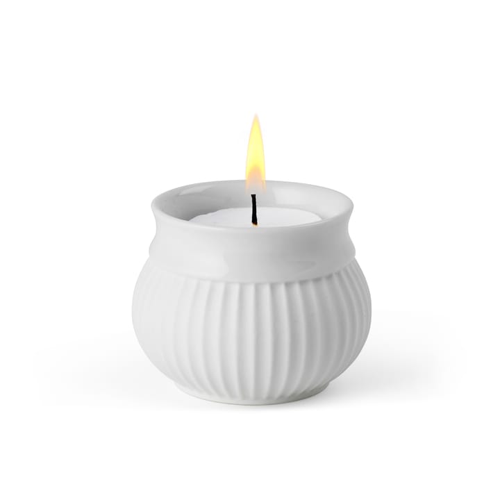 Curve kynttilänjalka Ø11 cm, Valkoinen Lyngby Porcelæn