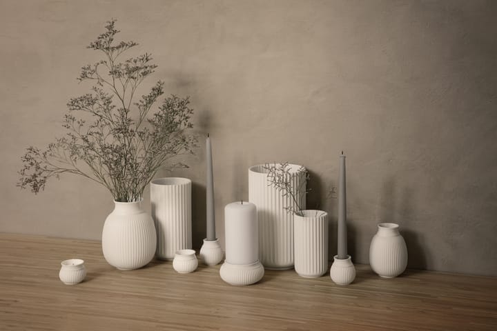 Curve kynttilänjalka 7 cm, Valkoinen Lyngby Porcelæn