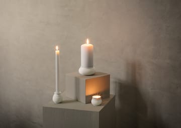 Curve kynttilänjalka 7 cm - Valkoinen - Lyngby Porcelæn