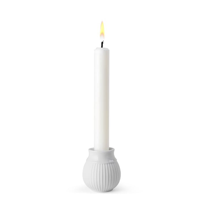 Curve kynttilänjalka 7 cm, Valkoinen Lyngby Porcelæn