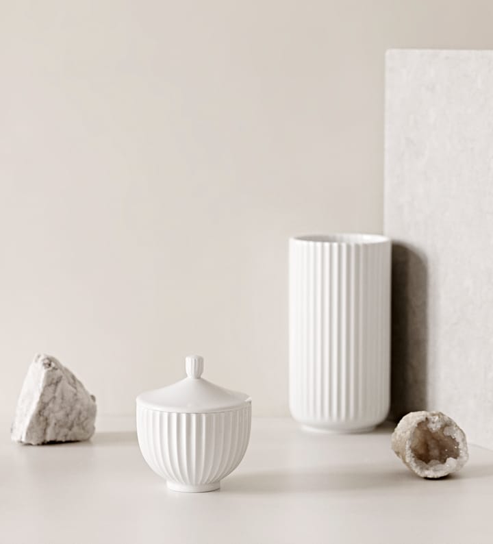 Lyngby kannellinen rasia valkoinen, 12 cm Lyngby Porcelæn