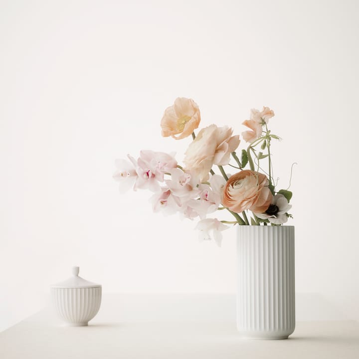 Lyngby kannellinen rasia valkoinen, 12 cm Lyngby Porcelæn