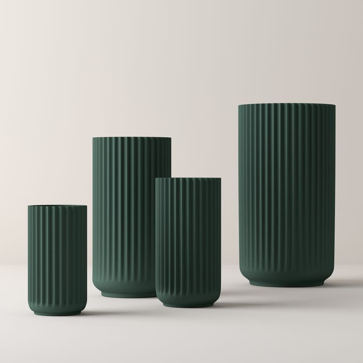 Lyngby maljakko Copenhagen vihreä matta, 20 cm Lyngby Porcelæn
