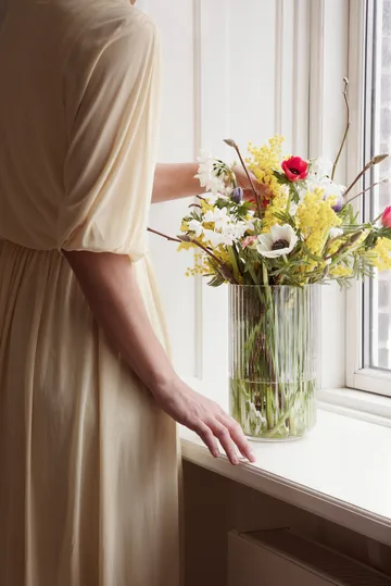 Lyngby maljakko kirkas lasi - 25 cm - Lyngby Porcelæn