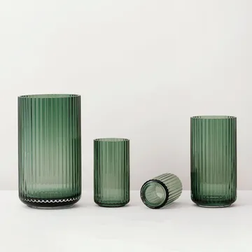 Lyngby maljakko lasi Copenhagen green - 38 cm - Lyngby Porcelæn
