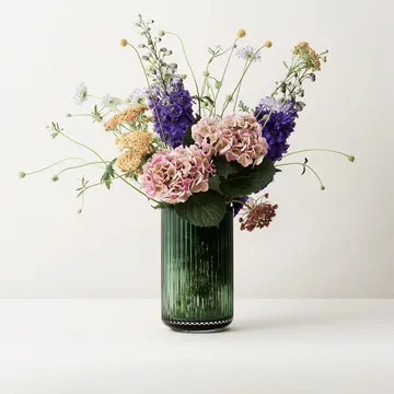 Lyngby maljakko lasi Copenhagen green - 38 cm - Lyngby Porcelæn