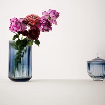 Lyngby maljakko lasi keskiyönsininen - 38 cm - Lyngby Porcelæn