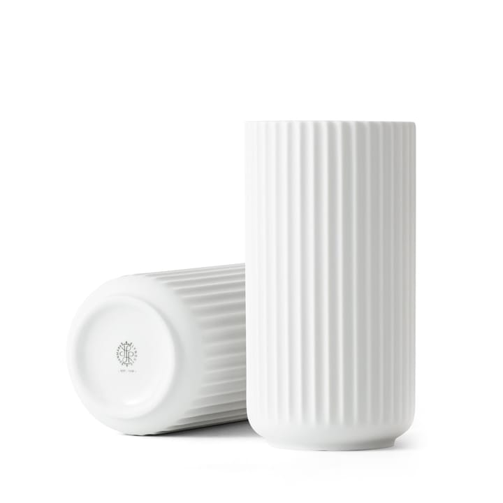 Lyngby maljakko valkoinen matta, 20 cm Lyngby Porcelæn