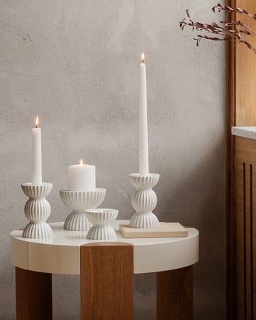 Lyngby Tura -kynttilänjalka 14 cm - Valkoinen - Lyngby Porcelæn