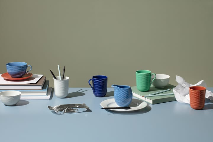 Rhombe kahvallinen muki 33 cl, Keltainen Lyngby Porcelæn