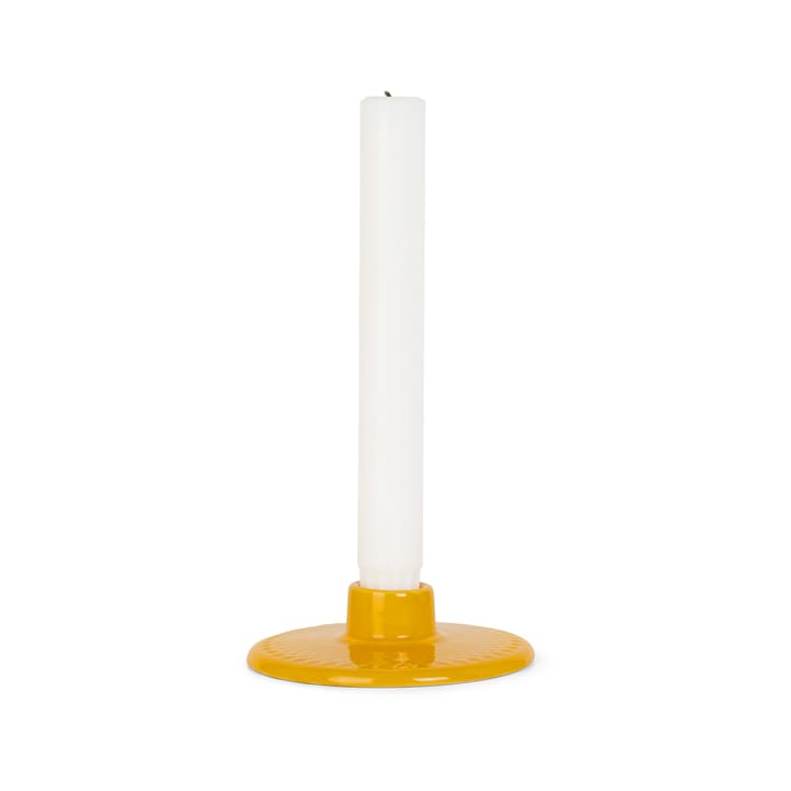 Rhombe kynttilänjalka 3 cm, Keltainen Lyngby Porcelæn