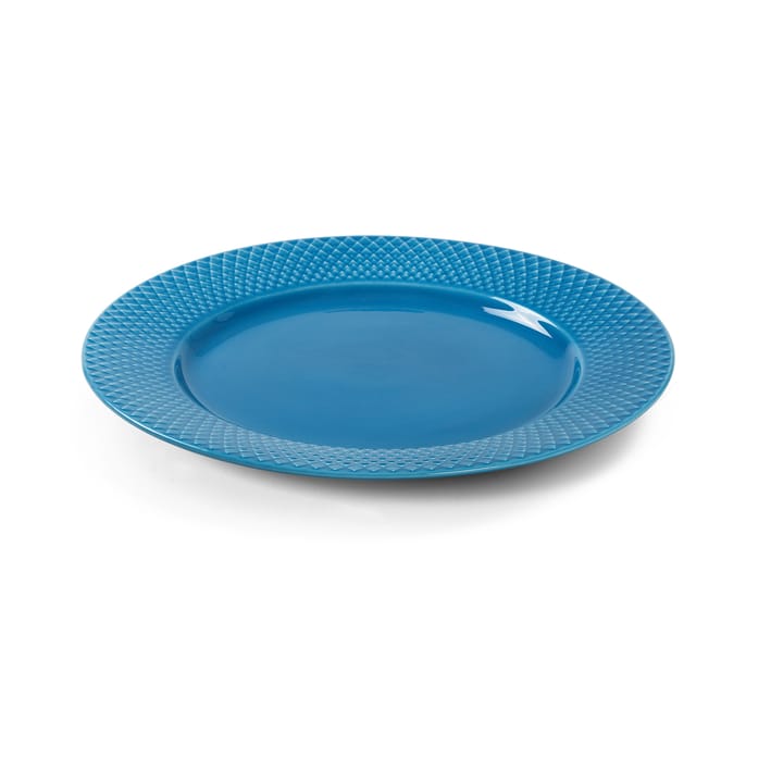 Rhombe lautanen Ø 27 cm, Sininen Lyngby Porcelæn