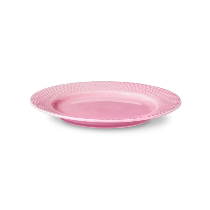 Rhombe lautanen vaaleanpunainen, 21 cm Lyngby Porcelæn