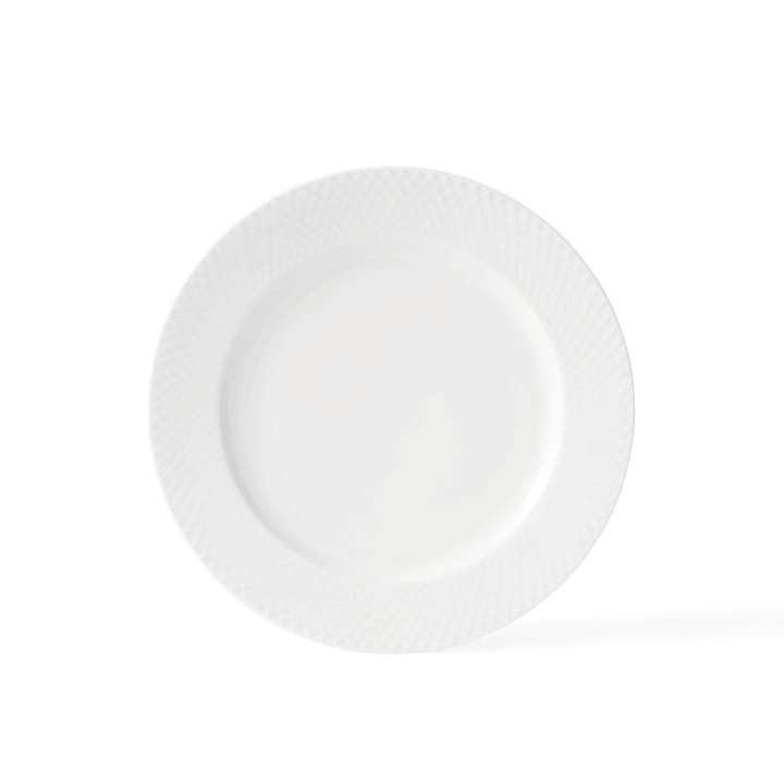 Rhombe lautanen, valkoinen, Ø 27 cm Lyngby Porcelæn