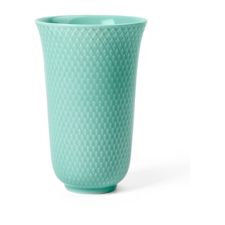 Rhombe maljakko 15 cm - Aqua - Lyngby Porcelæn