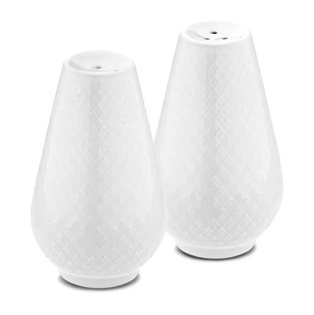 Rhombe suola- & pippurisetti, Valkoinen Lyngby Porcelæn