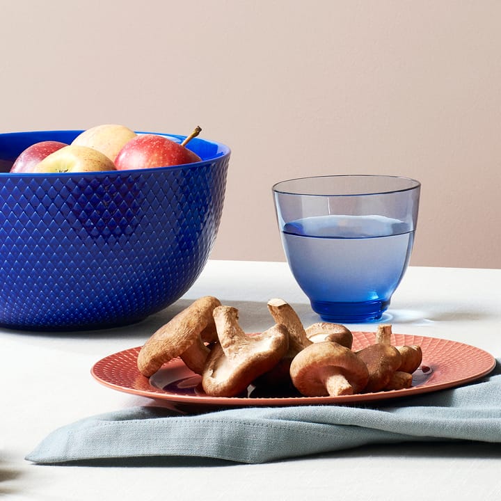Rhombe tarjoilukulho Ø22 cm, Tummansininen Lyngby Porcelæn