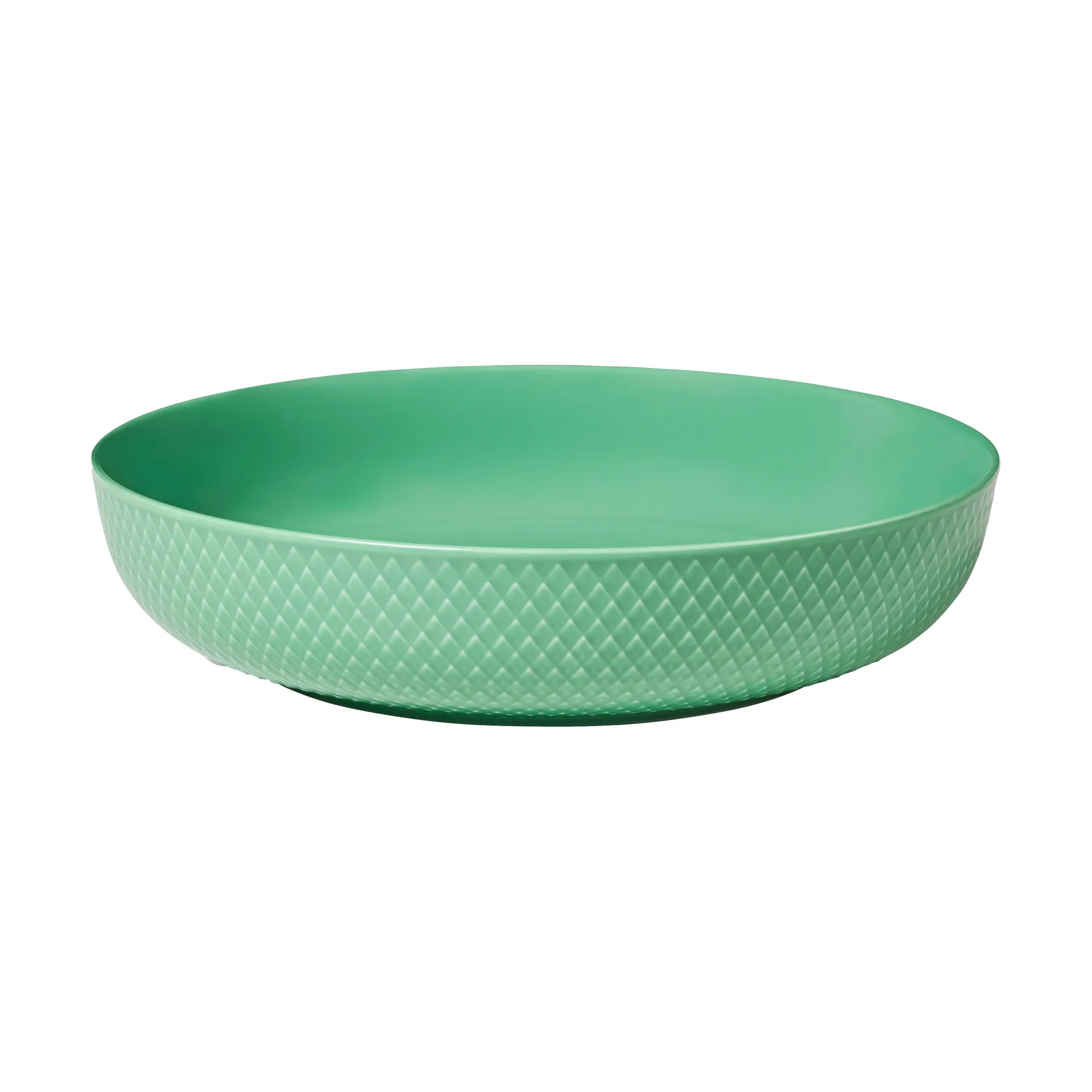 Rhombe Tarjoilukulho Ø28 cm, Vihreä Lyngby Porcelæn