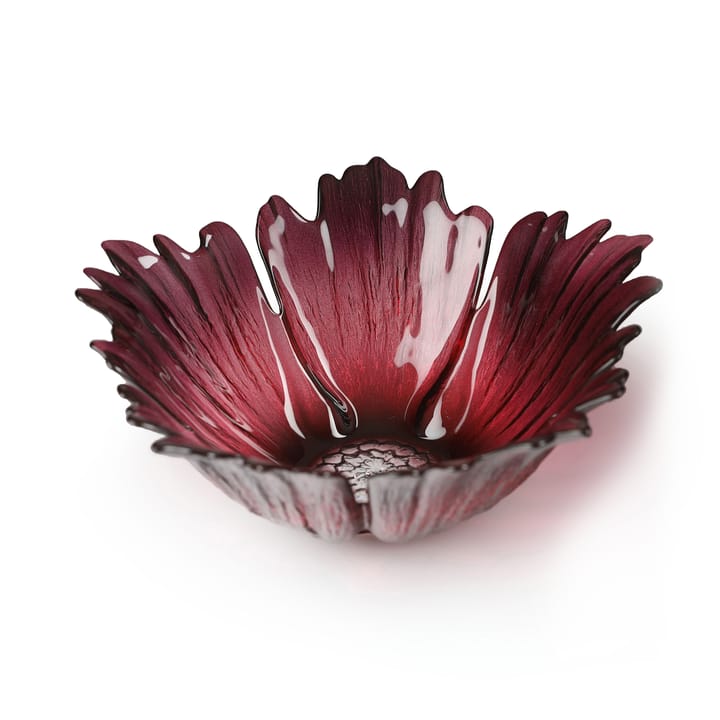 Fleur lasikulho punaroosa, pieni Ø19 cm Målerås Glasbruk