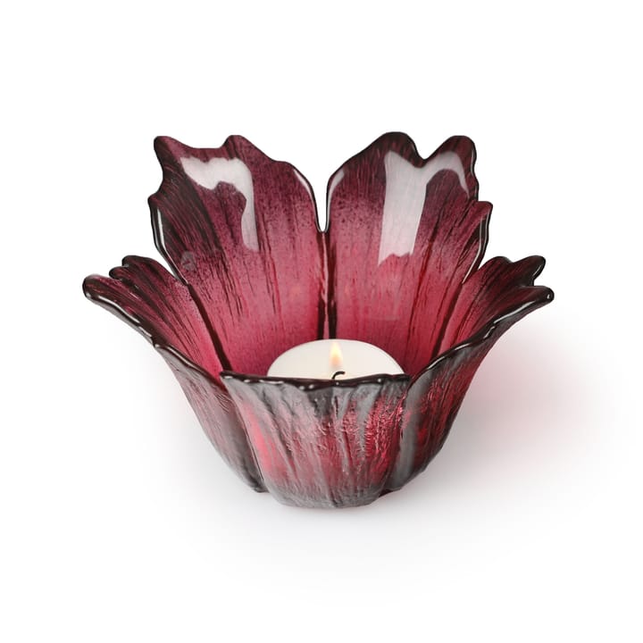 Fleur lyhty Ø14 cm - Punaroosa - Målerås Glasbruk