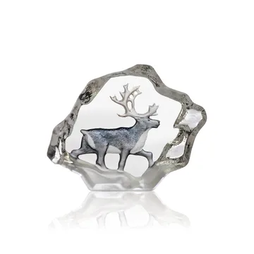 Poro lasiveistos miniatyyri - 7x5 cm - Målerås Glasbruk