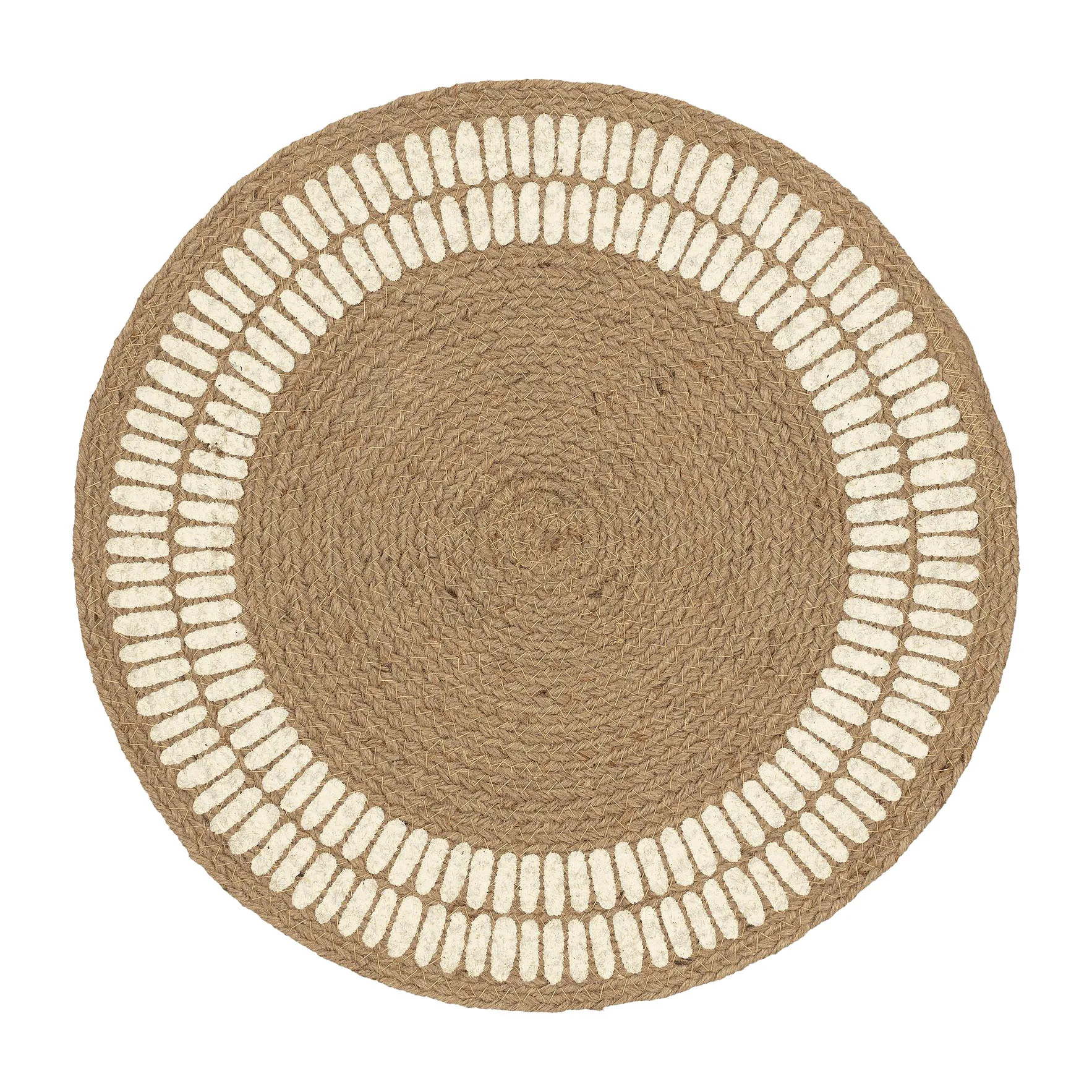 Alku pöytätabletti juutti Ø 38 cm, Off white Marimekko