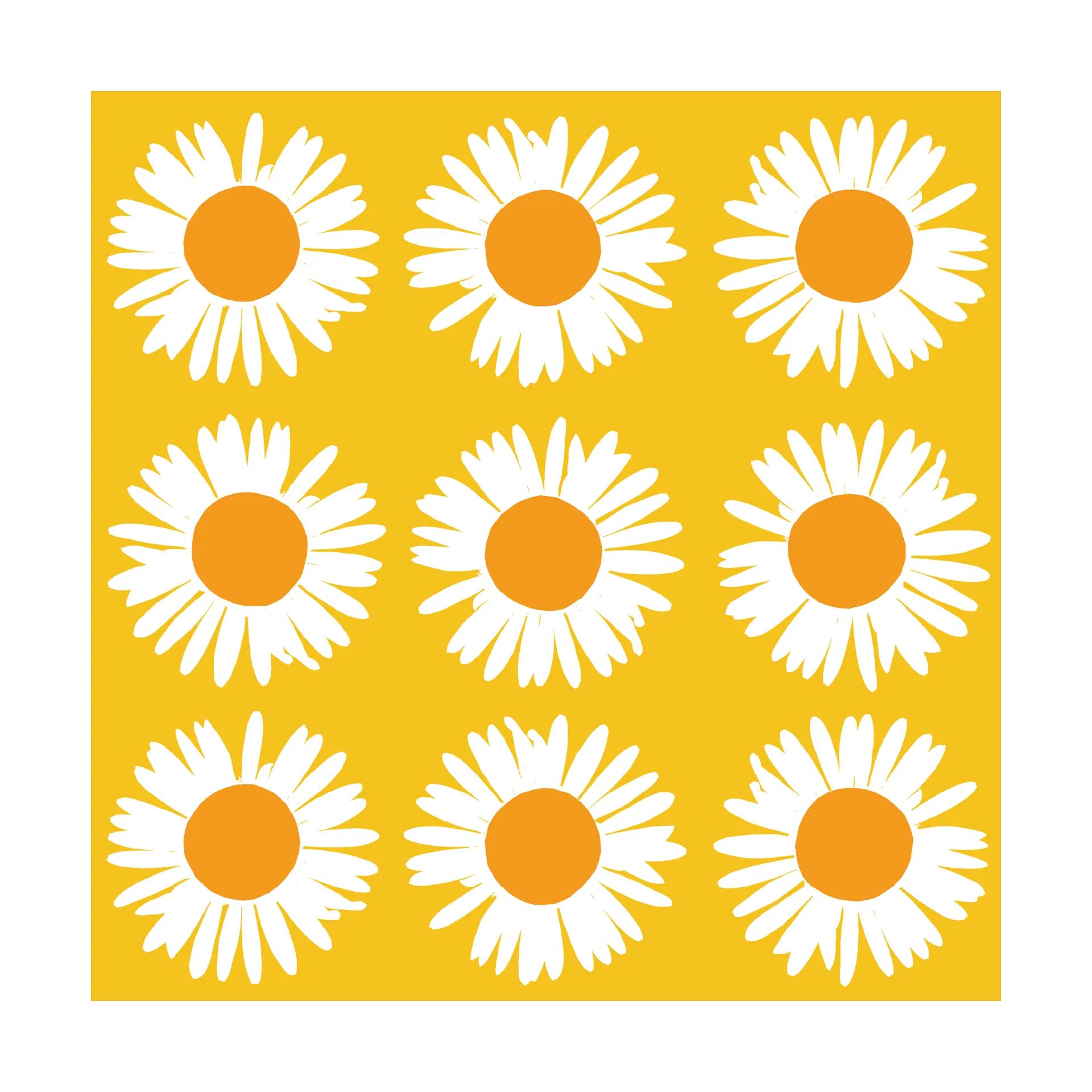 Auringonkukka lautasliina 33x33 cm 20 kpl, Keltainen Marimekko