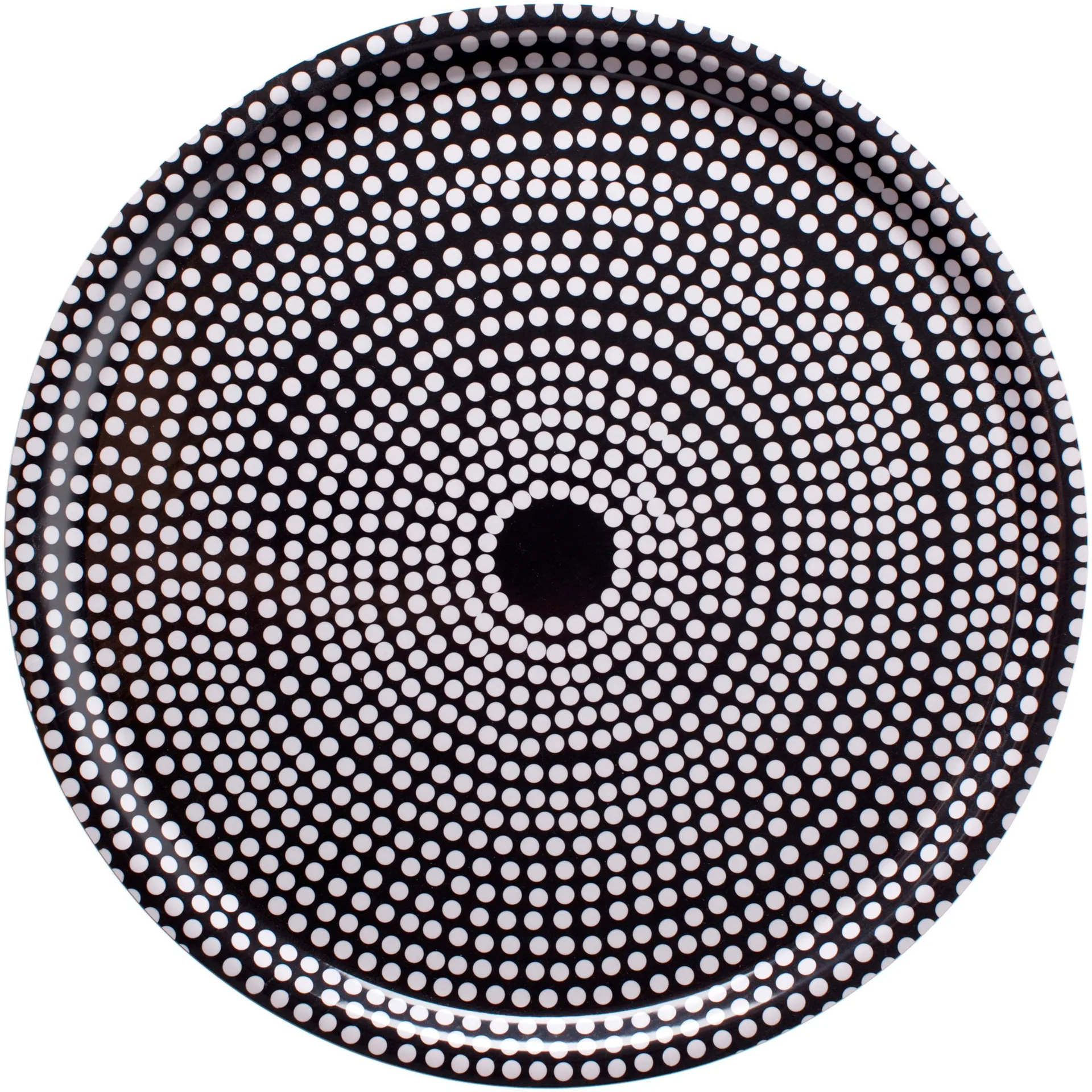 Fokus tarjotin pyöreä, musta Marimekko