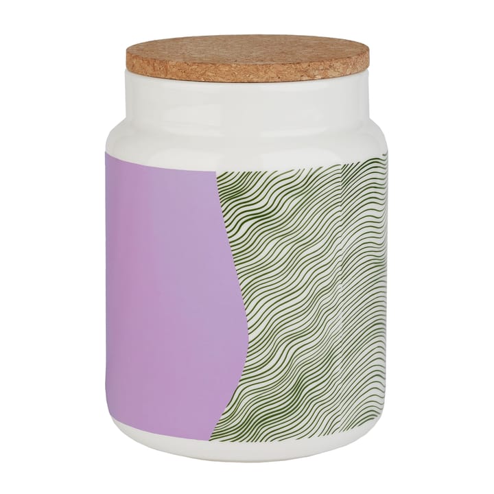 Gabriel Näkki -purkki 1,2 l, Valkoinen-vaaleanpunainen-vihreä Marimekko