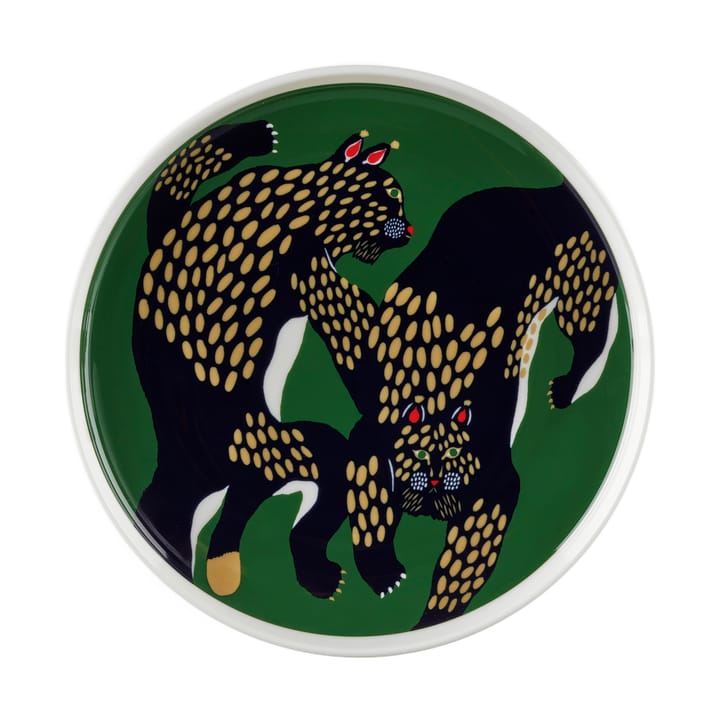 Ilves lautanen Ø20 cm, White-green-dark blue Marimekko