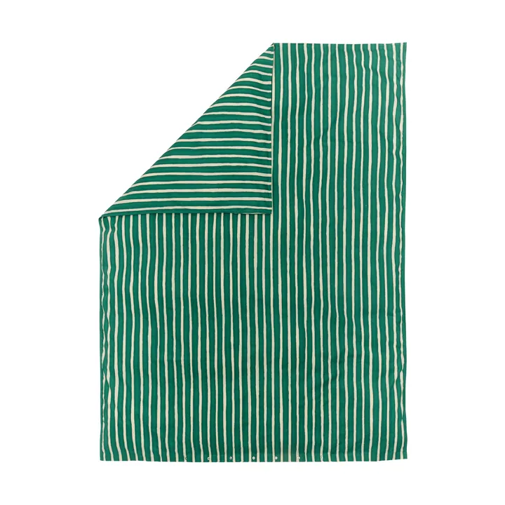 Iso Piccolo pussilakana - Off white-smaragdinvihreä - Marimekko
